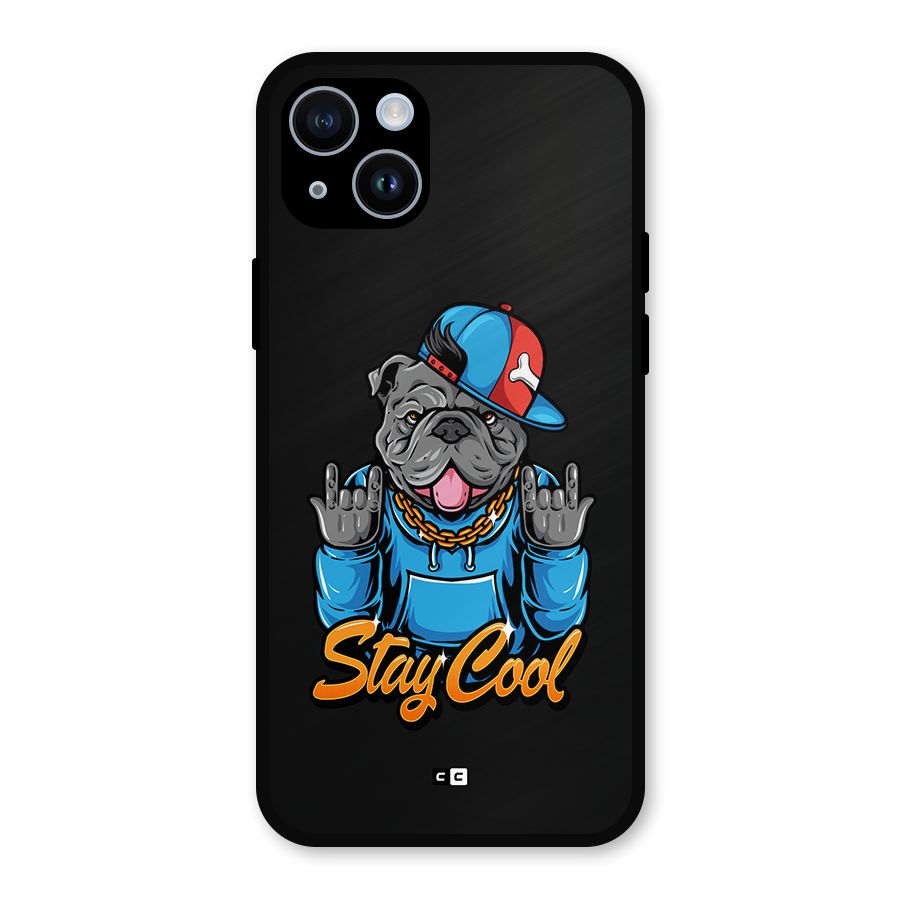 Chill Calm Cool Metal Back Case for iPhone 14