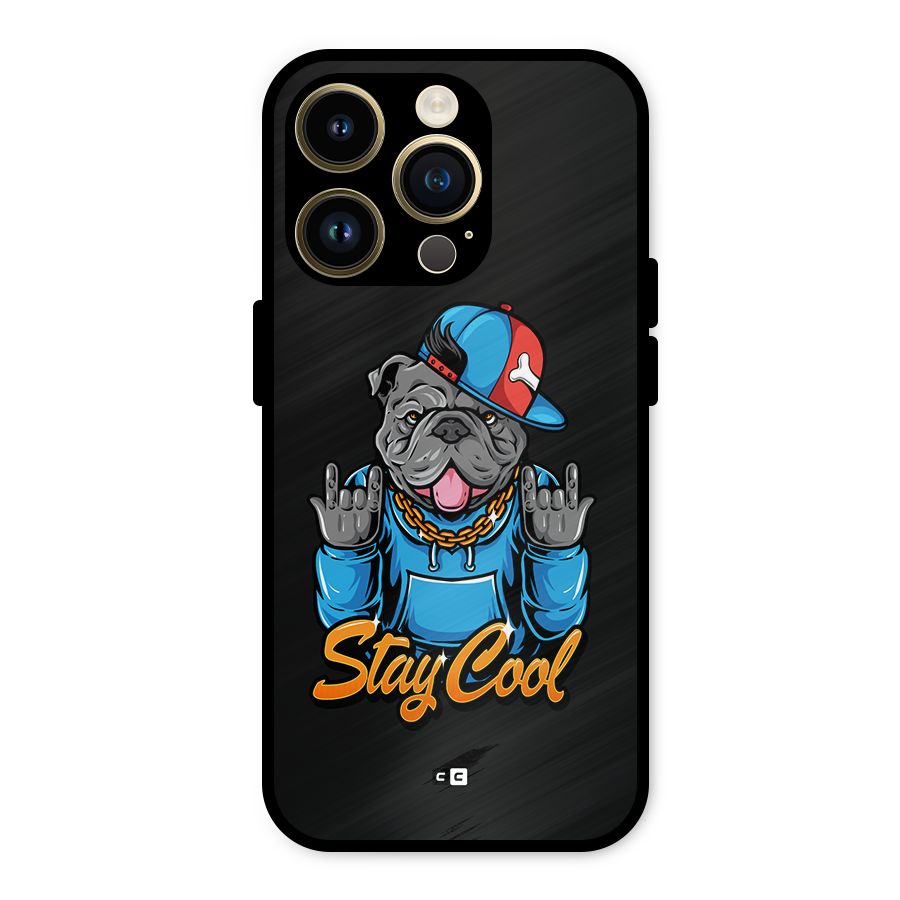 Chill Calm Cool Metal Back Case for iPhone 14 Pro