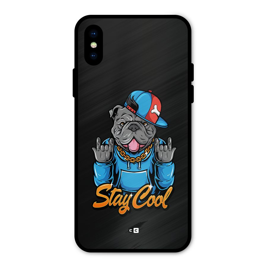 Chill Calm Cool Metal Back Case for iPhone XS