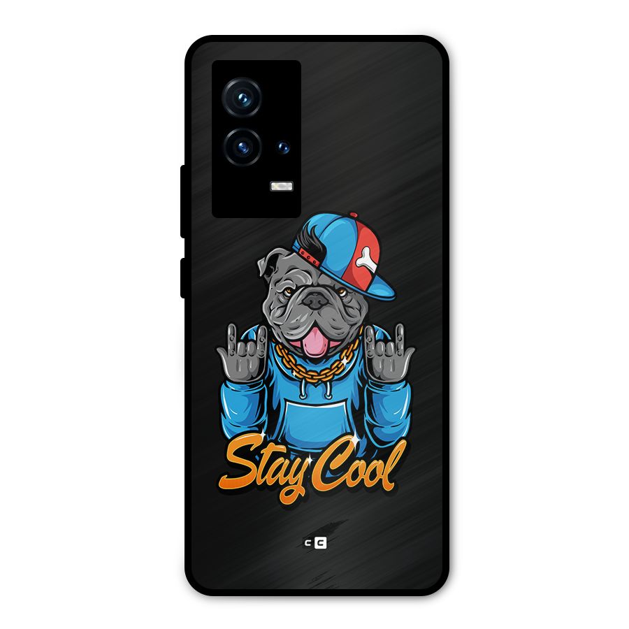 Chill Calm Cool Metal Back Case for iQOO 9 5G