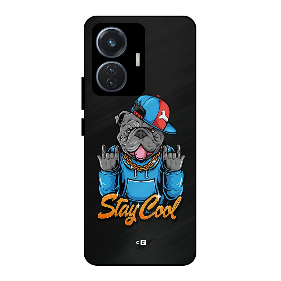 Chill Calm Cool Metal Back Case for iQOO Z6 44W