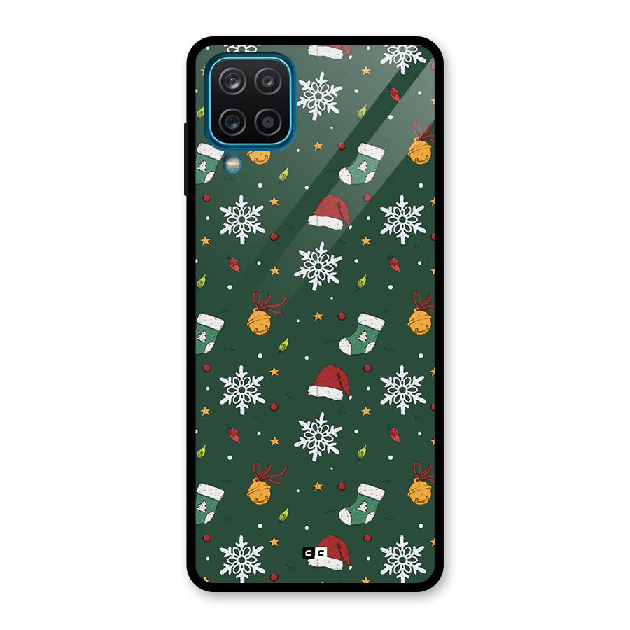 Christmas Call Glass Back Case for Galaxy A12