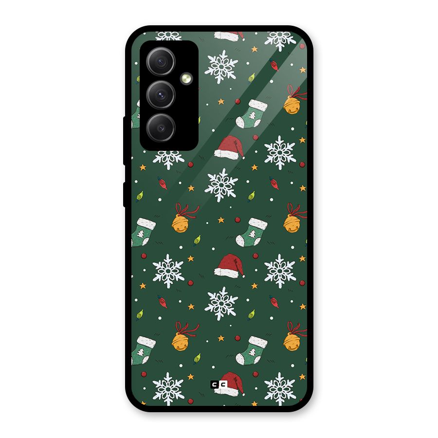 Christmas Call Glass Back Case for Galaxy A34