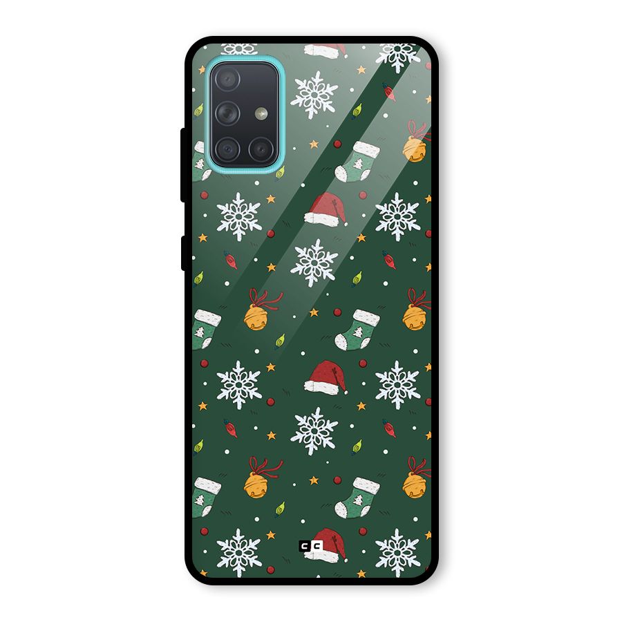 Christmas Call Glass Back Case for Galaxy A71