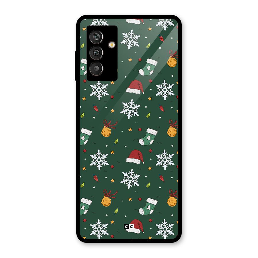 Christmas Call Glass Back Case for Galaxy M13