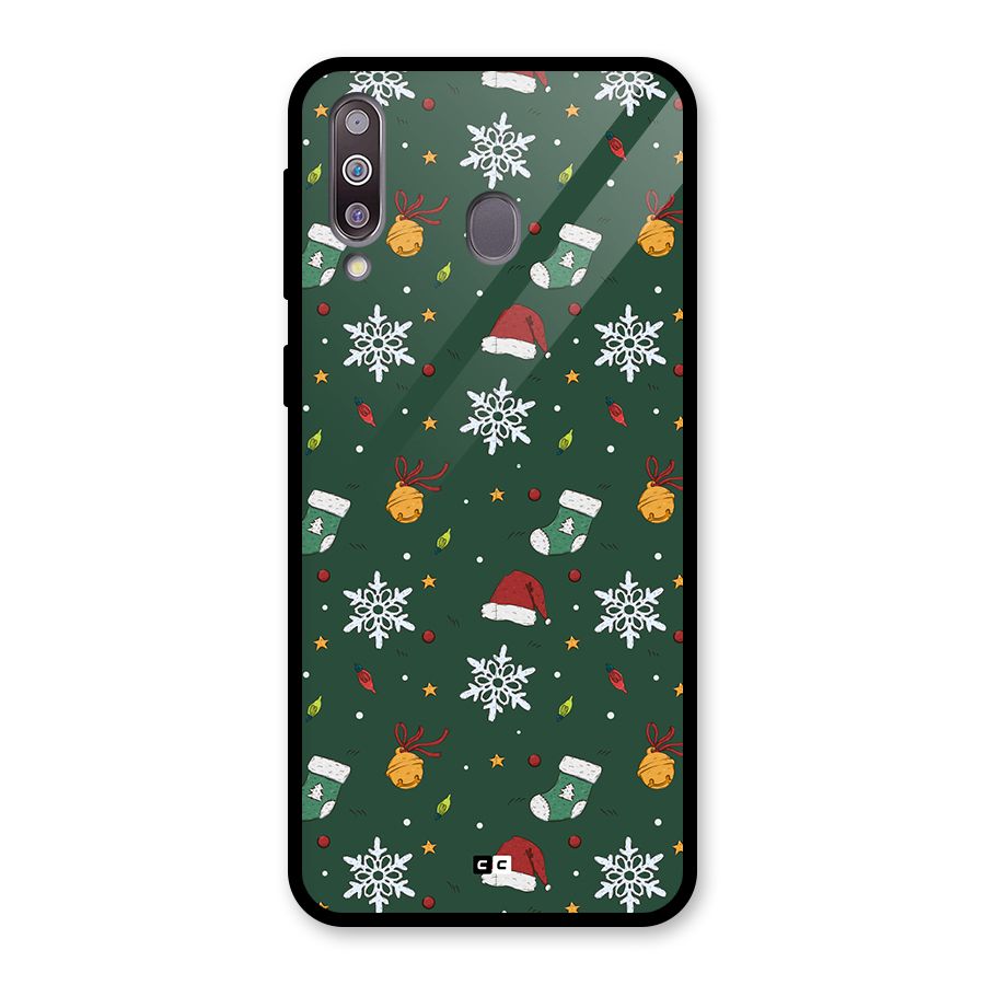 Christmas Call Glass Back Case for Galaxy M30