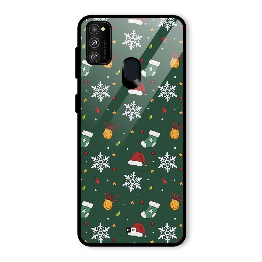 Christmas Call Glass Back Case for Galaxy M30s