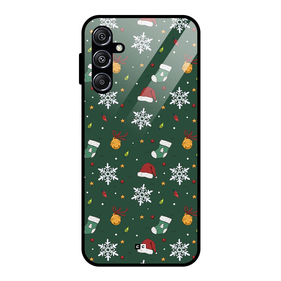 Christmas Call Glass Back Case for Galaxy M34 5G
