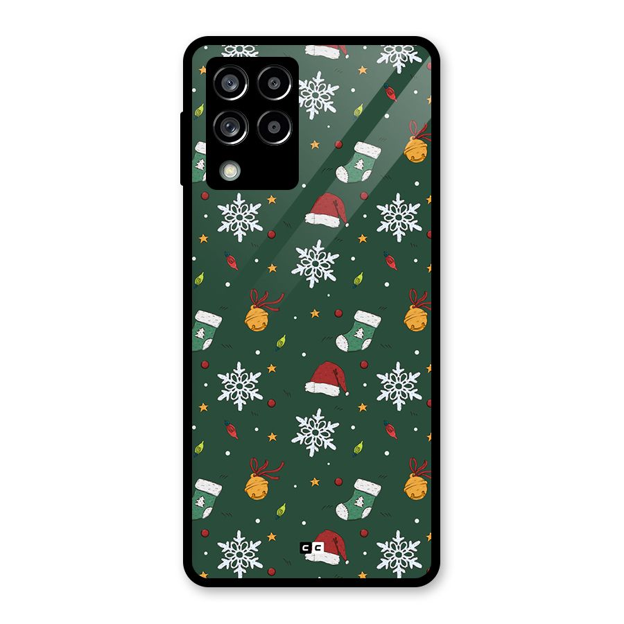 Christmas Call Glass Back Case for Galaxy M53 5G