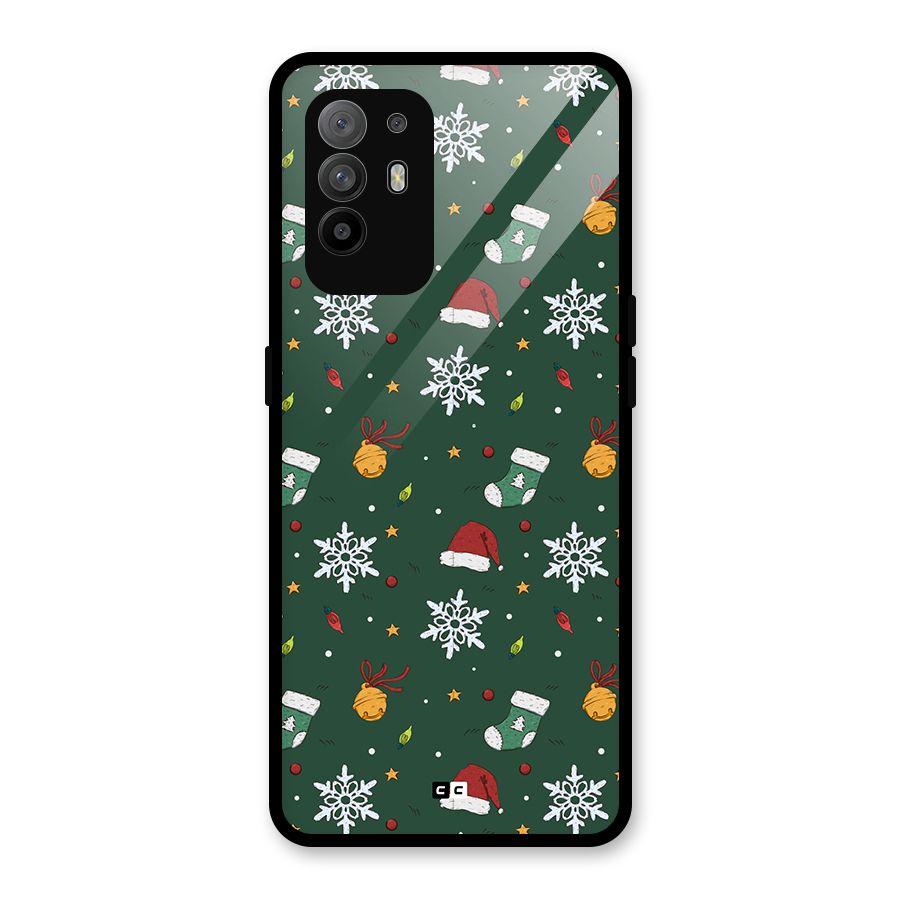 Christmas Call Glass Back Case for Oppo F19 Pro Plus 5G