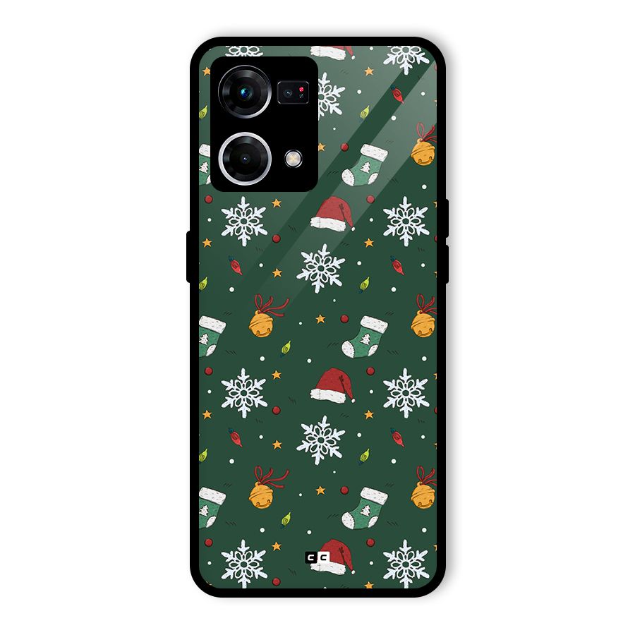Christmas Call Glass Back Case for Oppo F21 Pro 4G