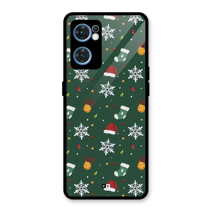 Christmas Call Glass Back Case for Oppo Reno7 5G