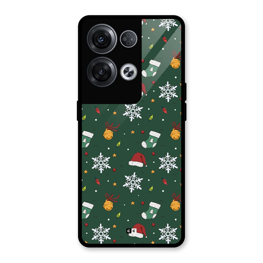Christmas Call Glass Back Case for Oppo Reno8 Pro 5G