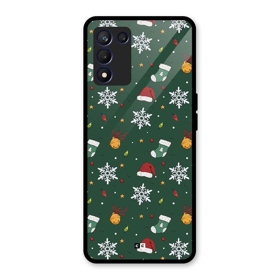 Christmas Call Glass Back Case for Realme 9 5G Speed