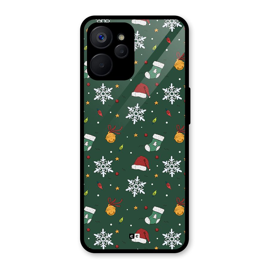 Christmas Call Glass Back Case for Realme 9i 5G