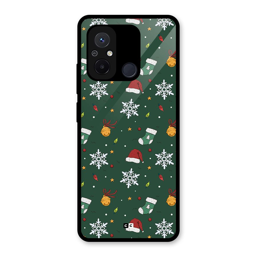 Christmas Call Glass Back Case for Redmi 12C