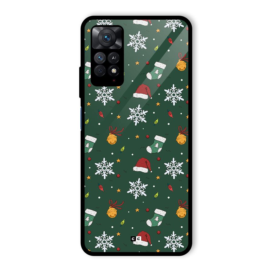 Christmas Call Glass Back Case for Redmi Note 11 Pro Plus 5G