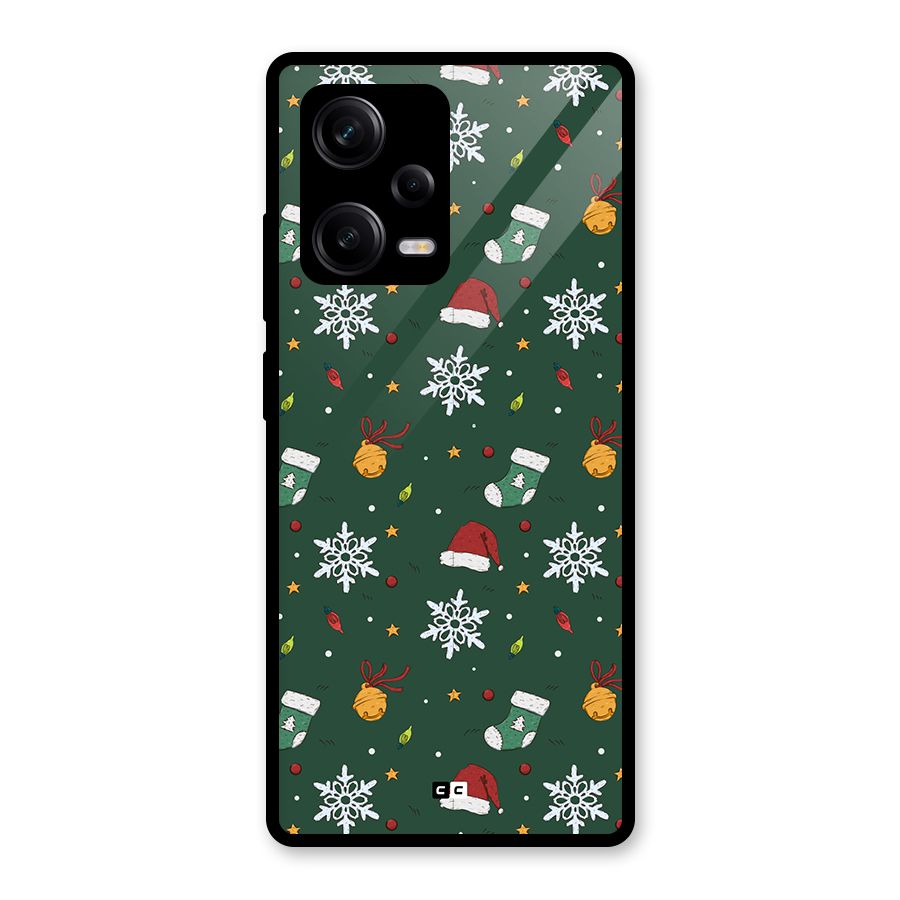 Christmas Call Glass Back Case for Redmi Note 12 Pro
