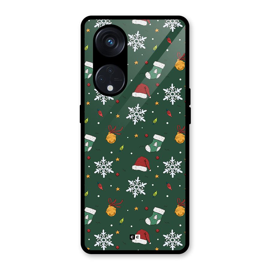 Christmas Call Glass Back Case for Reno8 T 5G