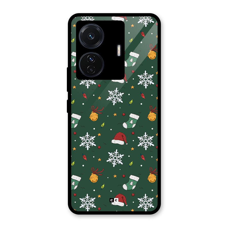Christmas Call Glass Back Case for Vivo T1 Pro