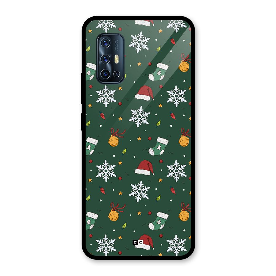Christmas Call Glass Back Case for Vivo V17