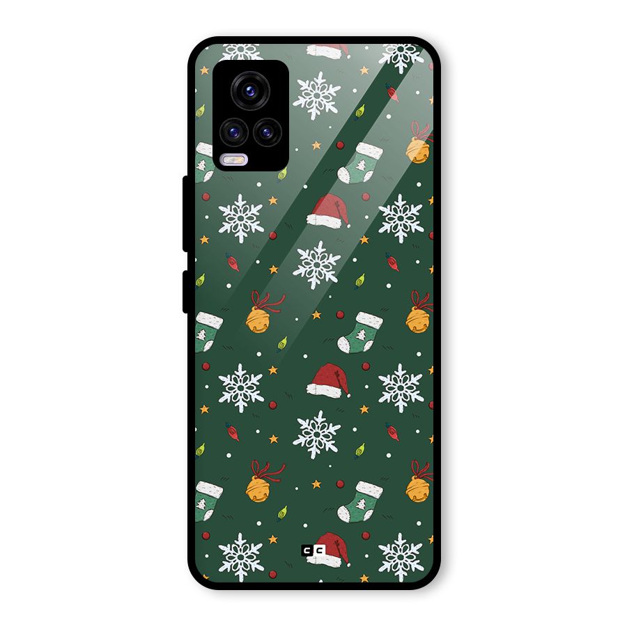 Christmas Call Glass Back Case for Vivo V20 2021