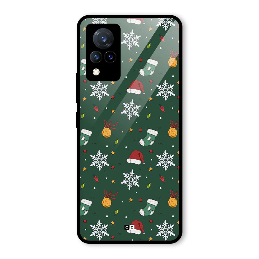 Christmas Call Glass Back Case for Vivo V21 5G