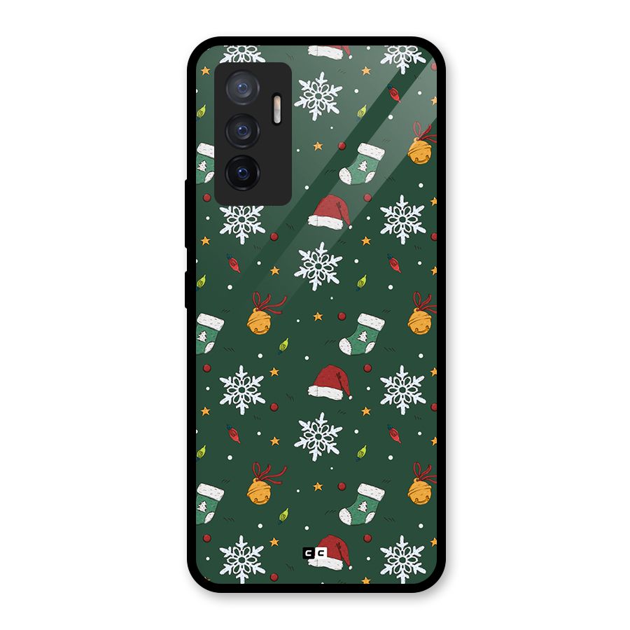 Christmas Call Glass Back Case for Vivo V23e