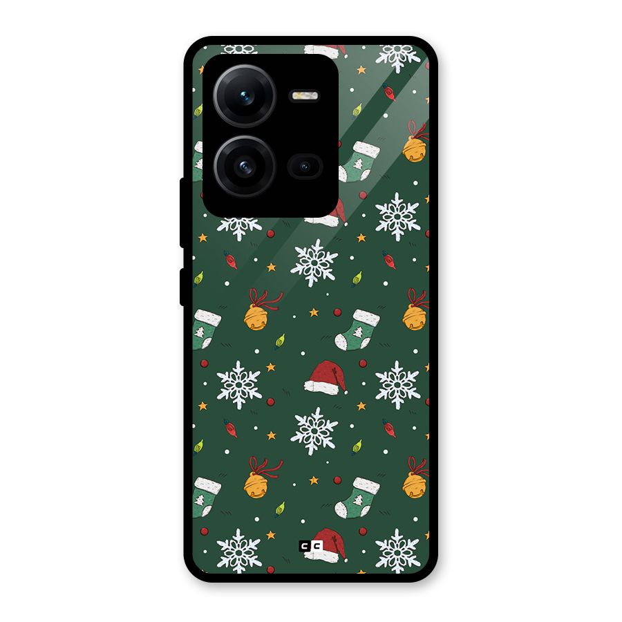 Christmas Call Glass Back Case for Vivo V25