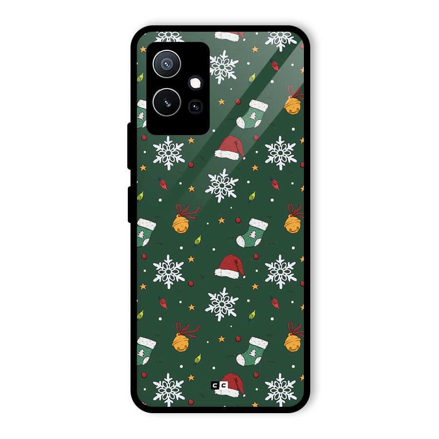 Christmas Call Glass Back Case for Vivo Y75 5G