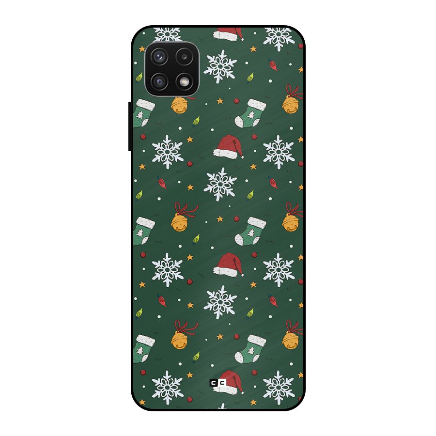 Christmas Call Metal Back Case for Galaxy A22 5G
