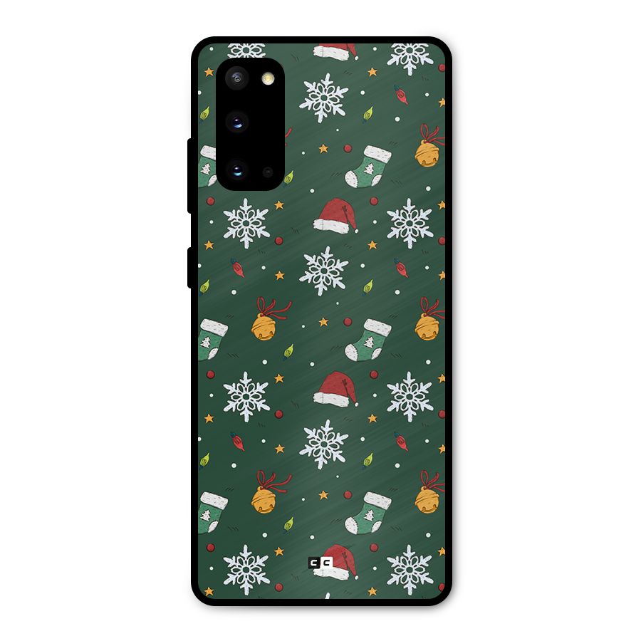 Christmas Call Metal Back Case for Galaxy S20