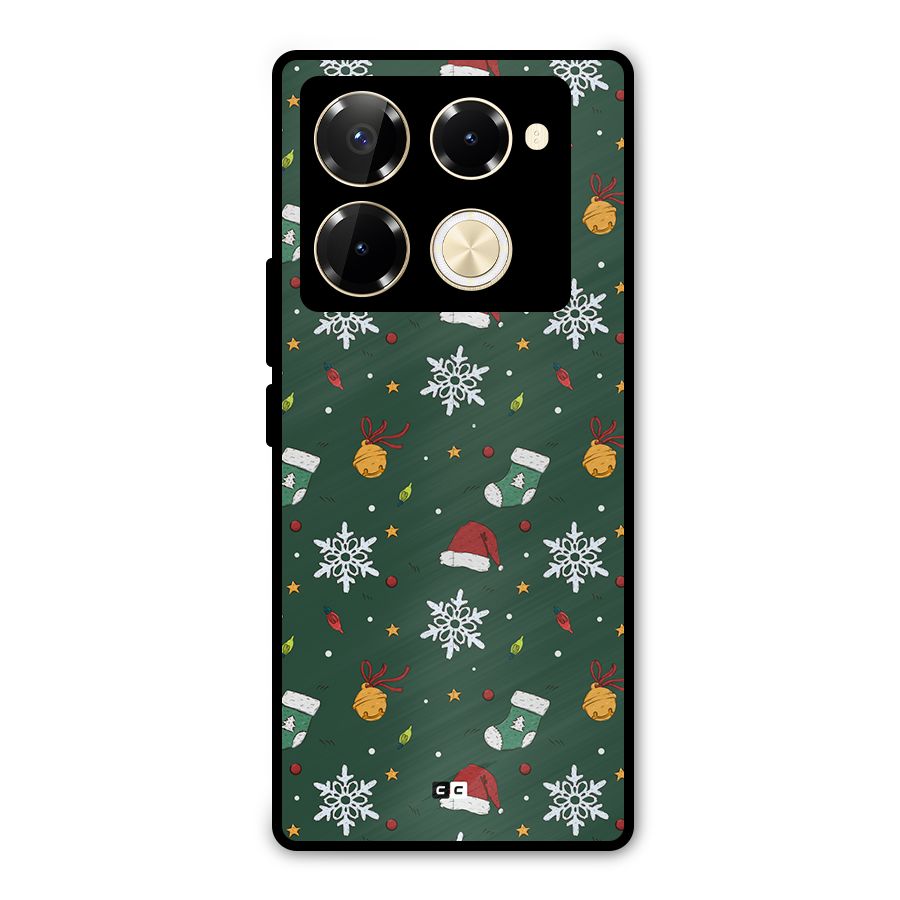 Christmas Call Metal Back Case for Infinix Note 40 Pro Plus