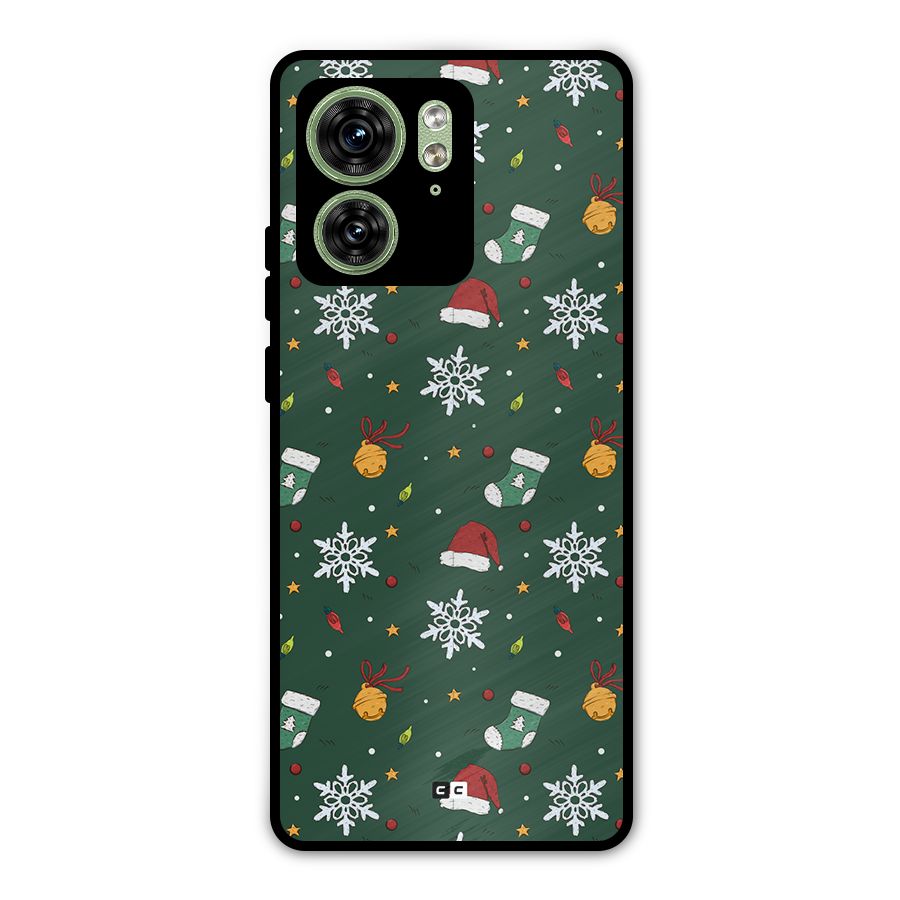 Christmas Call Metal Back Case for Motorola Edge 40 5G
