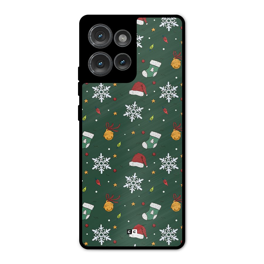 Christmas Call Metal Back Case for Motorola Edge 50
