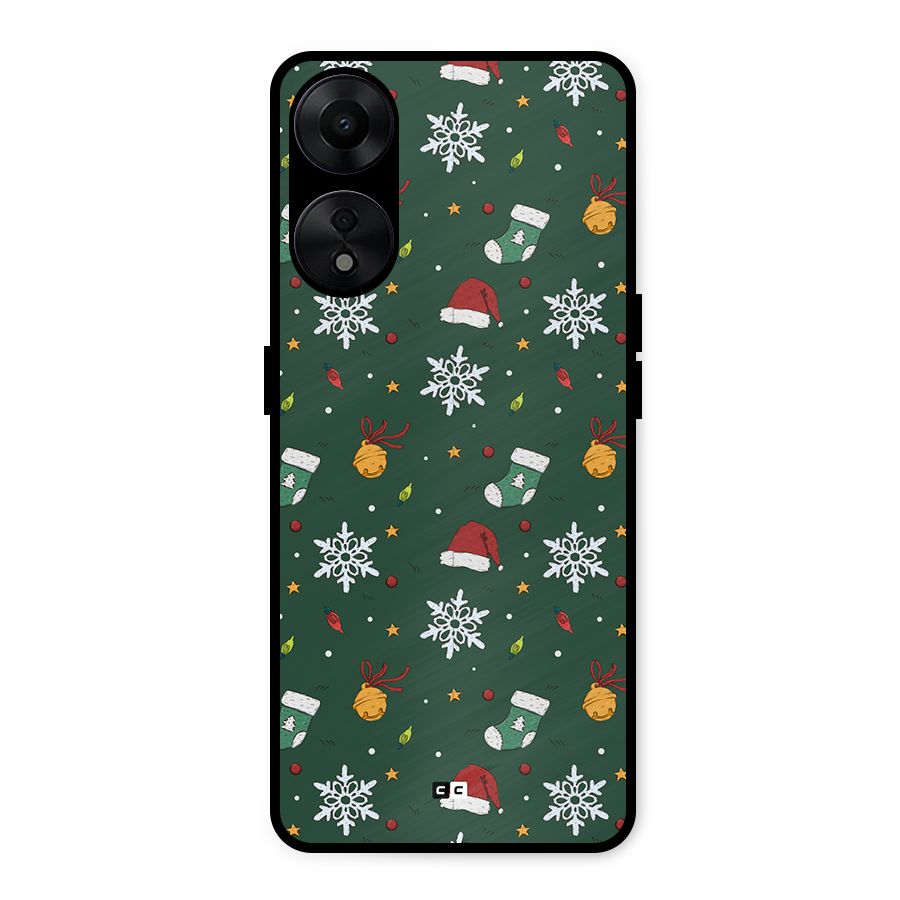 Christmas Call Metal Back Case for Oppo A78 5G