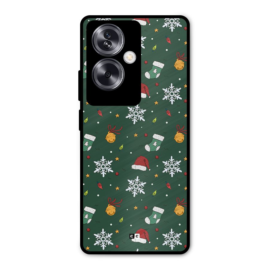 Christmas Call Metal Back Case for Oppo A79 5G