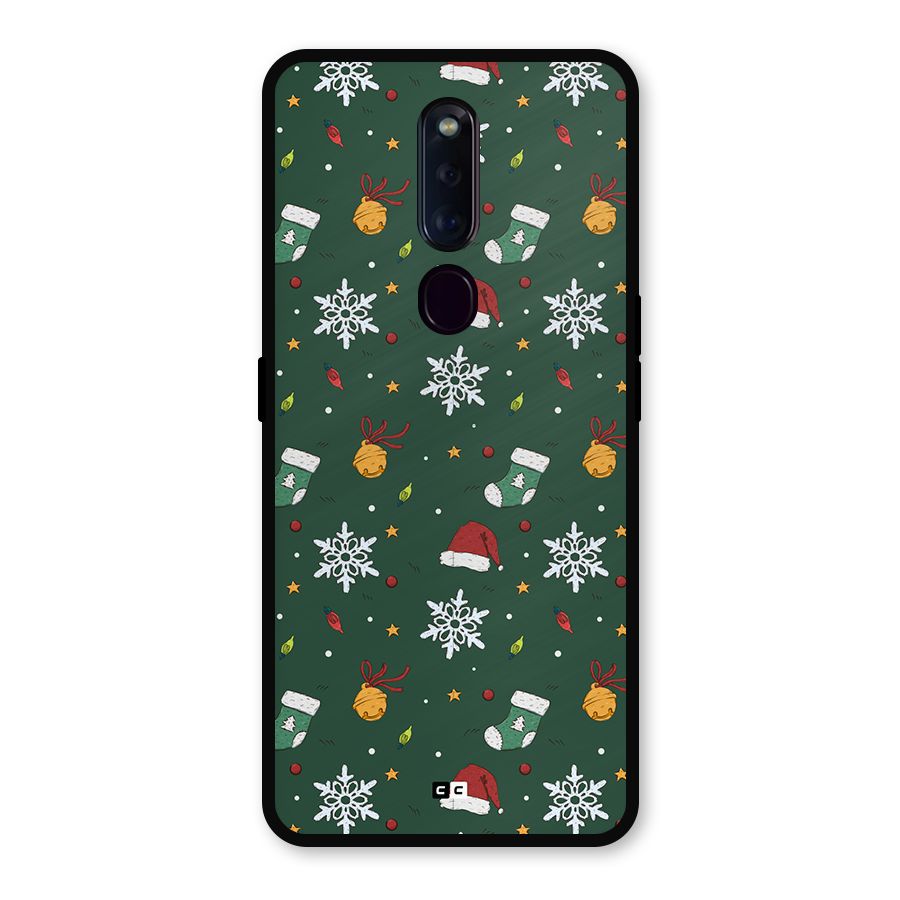 Christmas Call Metal Back Case for Oppo F11 Pro