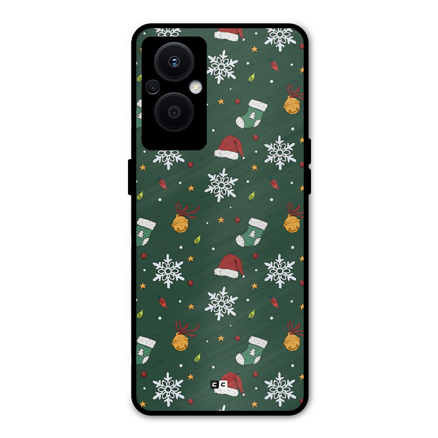 Christmas Call Metal Back Case for Oppo F21 Pro 5G