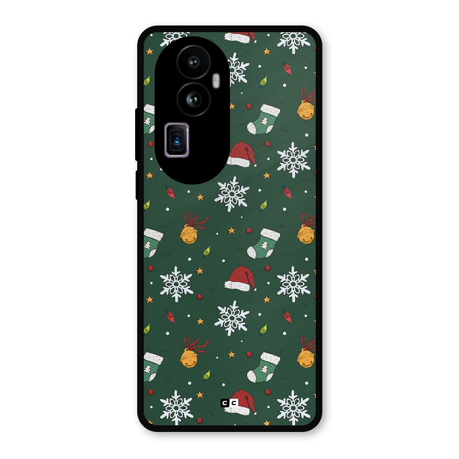 Christmas Call Metal Back Case for Oppo Reno10 Pro Plus