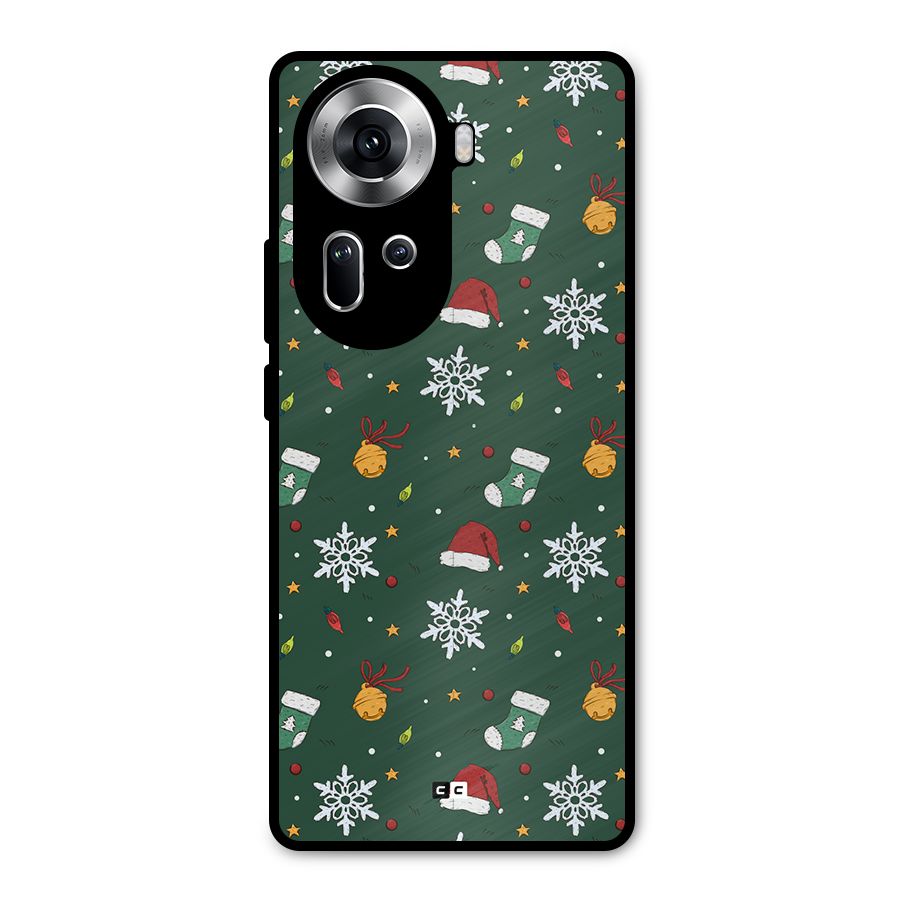 Christmas Call Metal Back Case for Oppo Reno11 5G