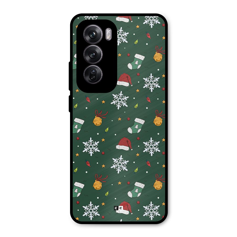 Christmas Call Metal Back Case for Oppo Reno12 Pro