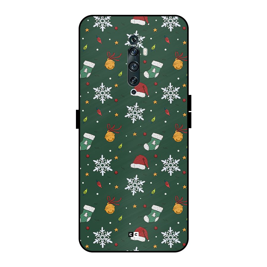 Christmas Call Metal Back Case for Oppo Reno2 F
