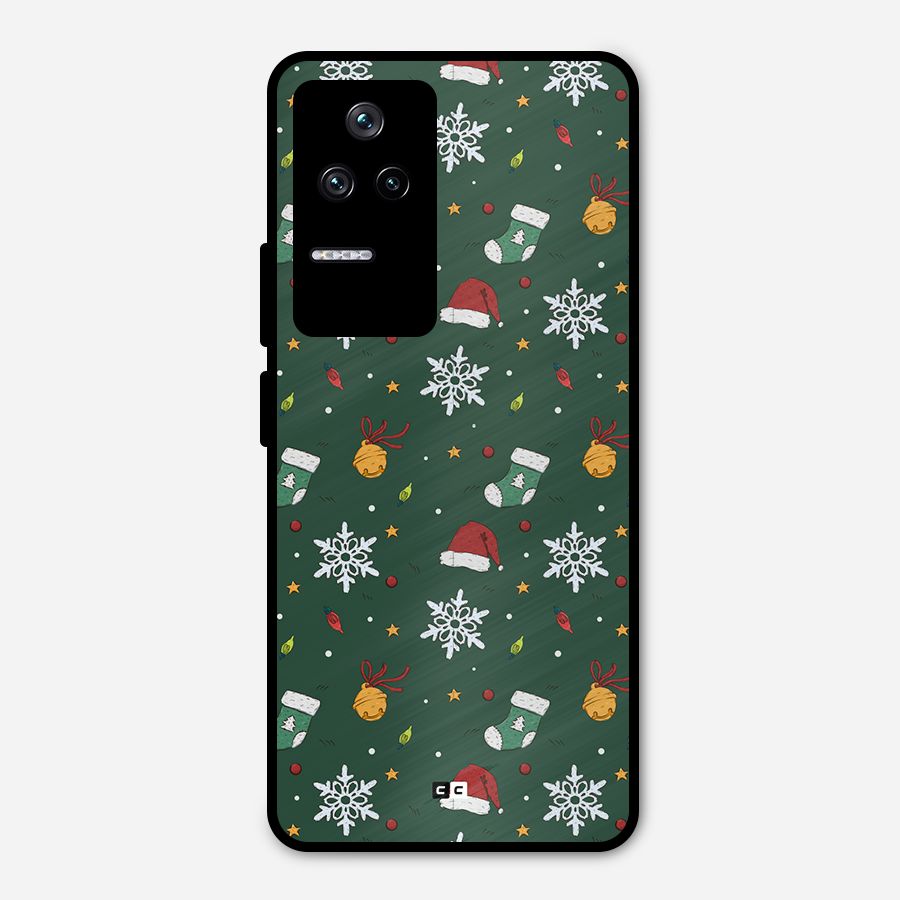 Christmas Call Metal Back Case for Poco F4 5G