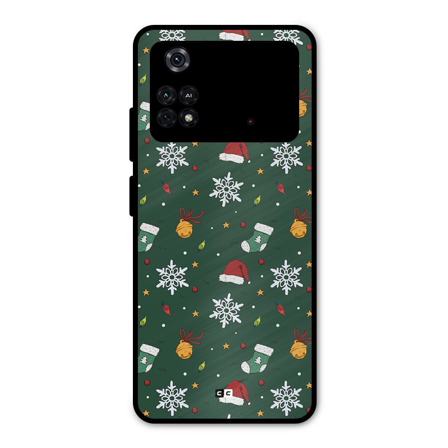 Christmas Call Metal Back Case for Poco M4 Pro 4G