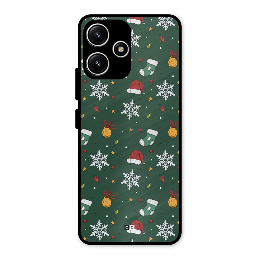 Christmas Call Metal Back Case for Poco M6 Pro