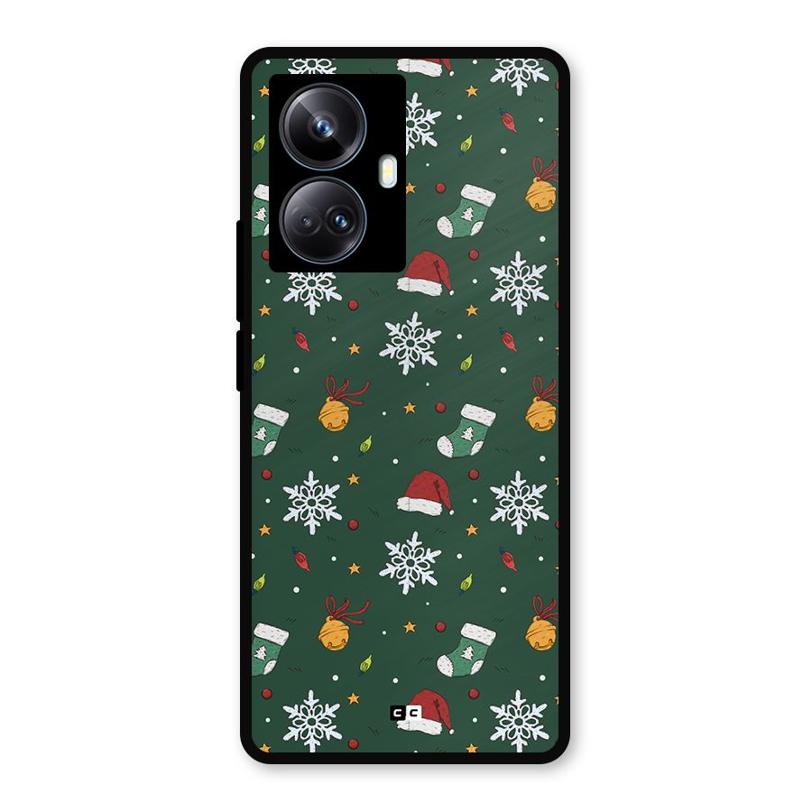 Christmas Call Metal Back Case for Realme 10 Pro Plus