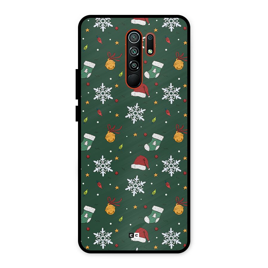 Christmas Call Metal Back Case for Redmi 9 Prime