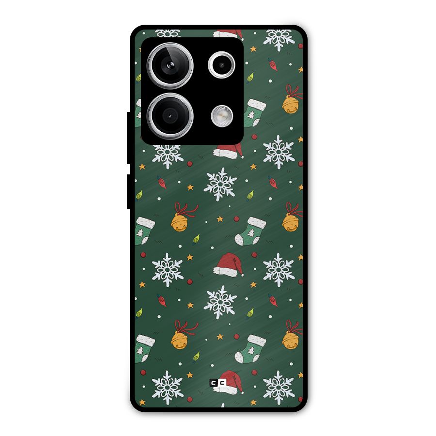 Christmas Call Metal Back Case for Redmi Note 13 5G