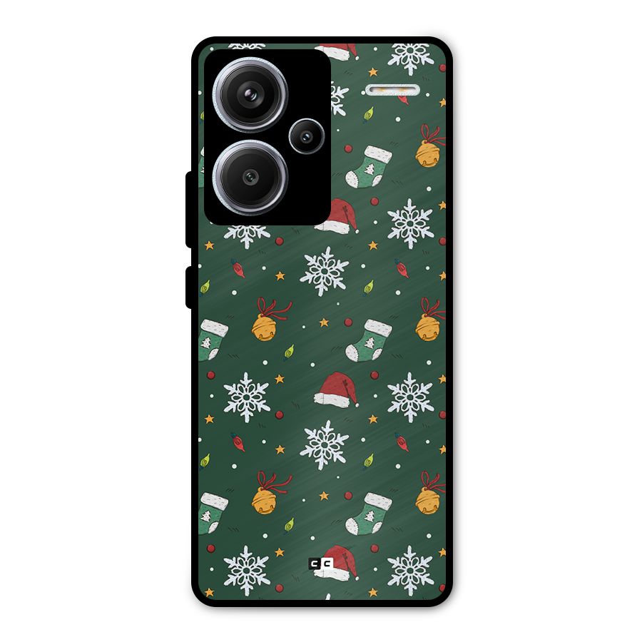 Christmas Call Metal Back Case for Redmi Note 13 Pro Plus